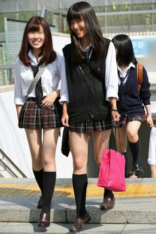 Clip on Japanese College girls