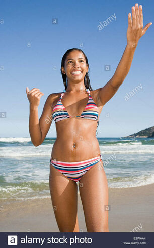 Latin Gal Bathing suit Stock Pics &