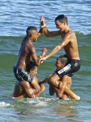Glad Latin Dudes Copacabana beach,